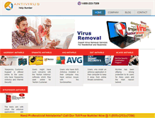 Tablet Screenshot of antivirushelpnumber.com